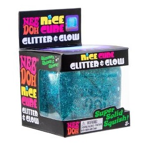 NeeDoh Nice Cube Glitter and Glow