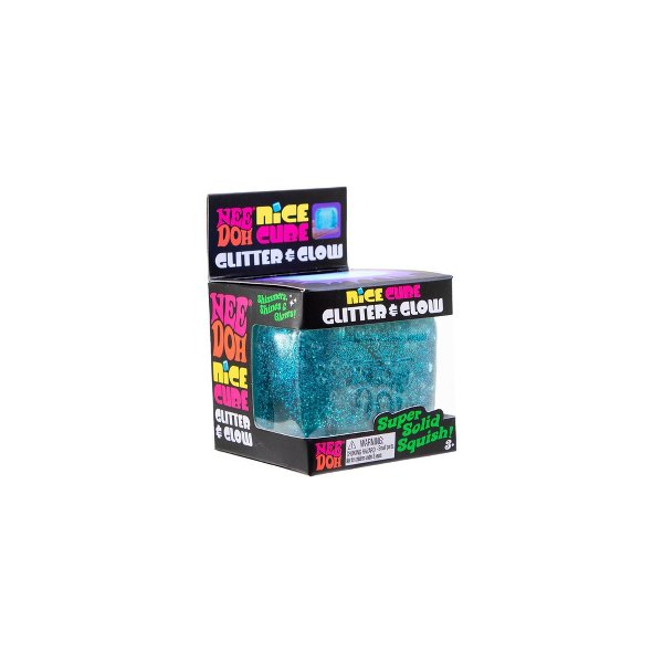 NeeDoh Nice Cube Glitter & Glow