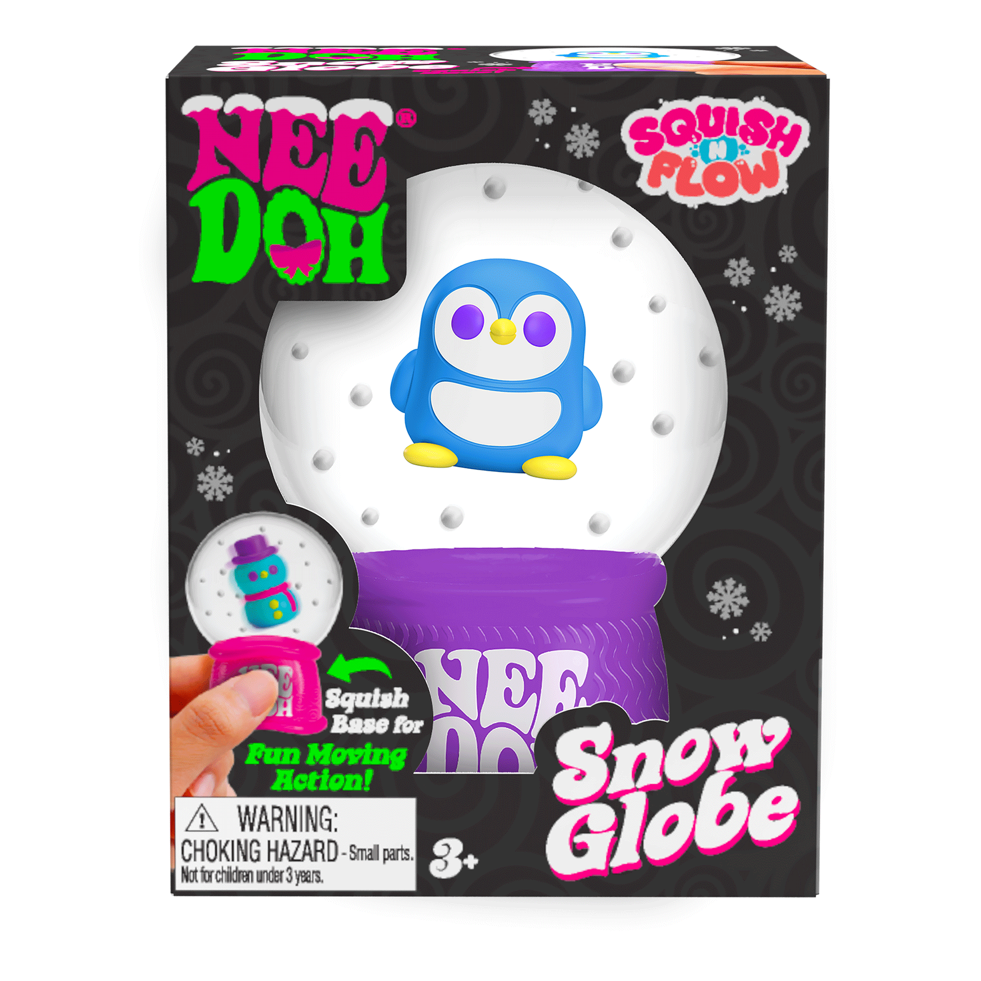 NeeDoh Squish N Flow Snow Globe