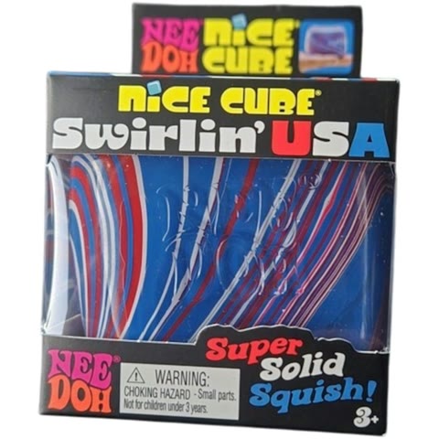 NeeDoh Nice Cube Swirlin’ USA