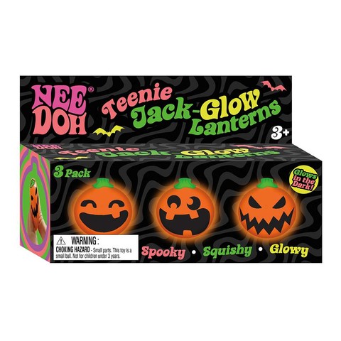 NeeDoh Teenie Jack-Glow Lanterns 3-Pack